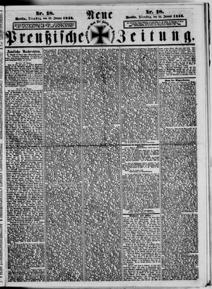 Neue preußische Zeitung vom 22.01.1856