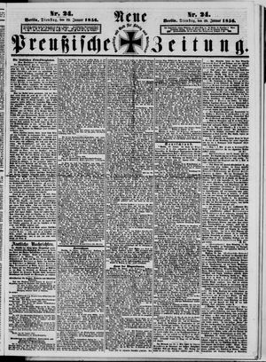 Neue preußische Zeitung vom 29.01.1856