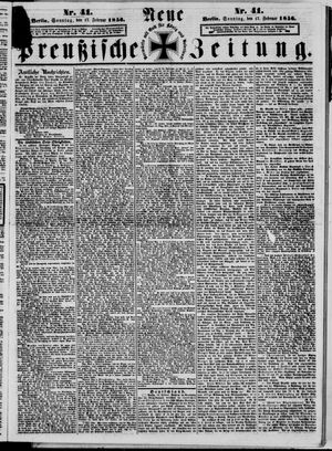 Neue preußische Zeitung vom 17.02.1856