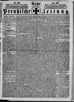 Neue preußische Zeitung vom 27.02.1856