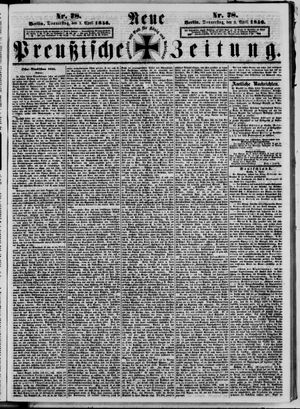 Neue preußische Zeitung vom 03.04.1856