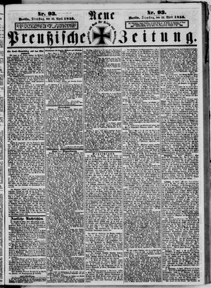 Neue preußische Zeitung vom 22.04.1856