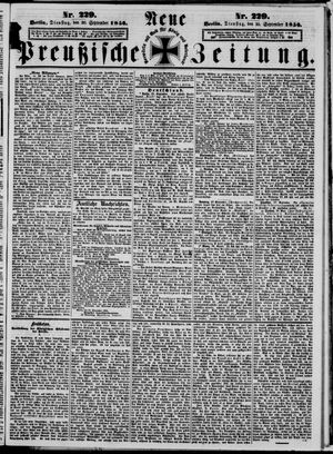 Neue preußische Zeitung vom 30.09.1856