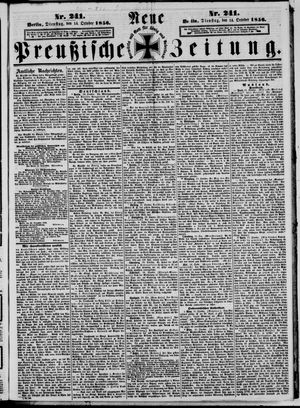 Neue preußische Zeitung vom 14.10.1856