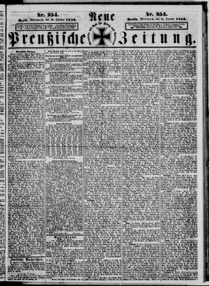 Neue preußische Zeitung vom 29.10.1856