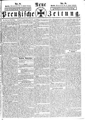 Neue preußische Zeitung on Jan 10, 1857