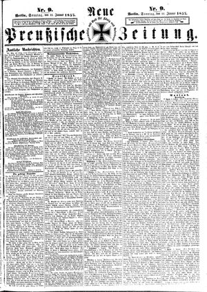 Neue preußische Zeitung on Jan 11, 1857