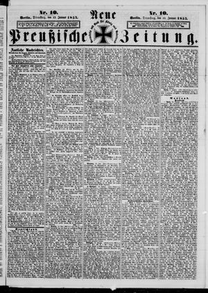Neue preußische Zeitung vom 13.01.1857