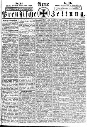 Neue preußische Zeitung vom 14.01.1857