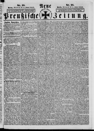 Neue preußische Zeitung vom 14.01.1857