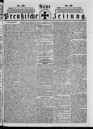 Neue preußische Zeitung vom 16.01.1857