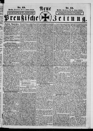 Neue preußische Zeitung vom 18.01.1857