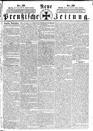 Neue preußische Zeitung vom 23.01.1857