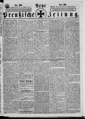 Neue preußische Zeitung vom 24.01.1857
