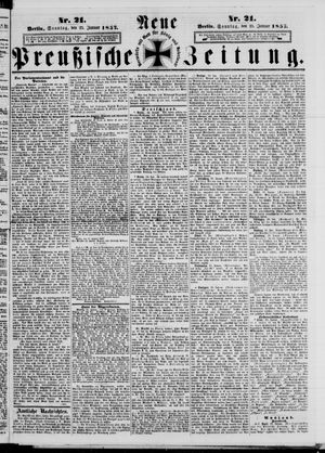 Neue preußische Zeitung vom 25.01.1857
