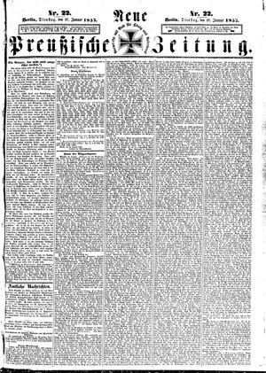 Neue preußische Zeitung on Jan 27, 1857