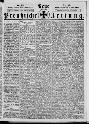 Neue preußische Zeitung vom 27.01.1857