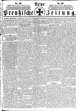 Neue preußische Zeitung vom 01.02.1857