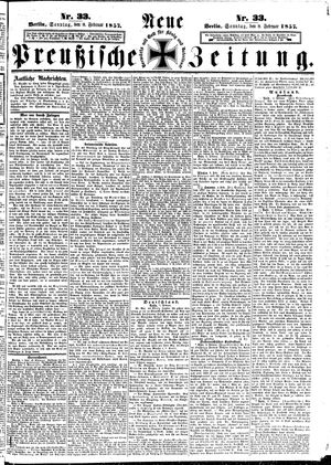 Neue preußische Zeitung vom 08.02.1857