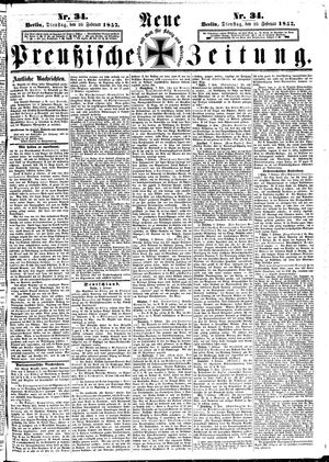 Neue preußische Zeitung on Feb 10, 1857