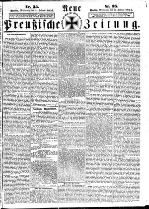 Neue preußische Zeitung vom 11.02.1857