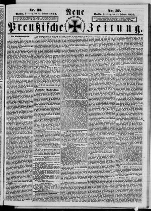 Neue preußische Zeitung vom 13.02.1857