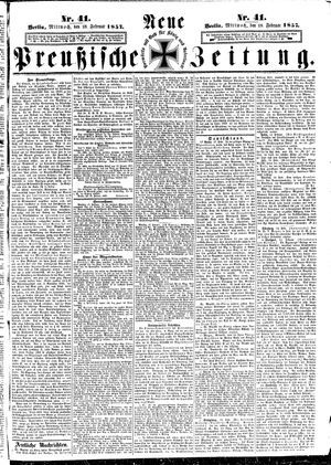 Neue preußische Zeitung vom 18.02.1857