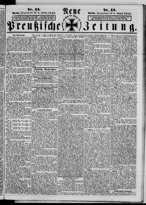 Neue preußische Zeitung vom 21.02.1857
