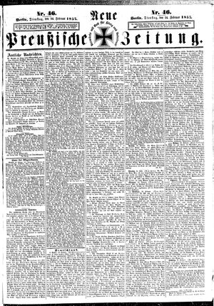 Neue preußische Zeitung vom 24.02.1857
