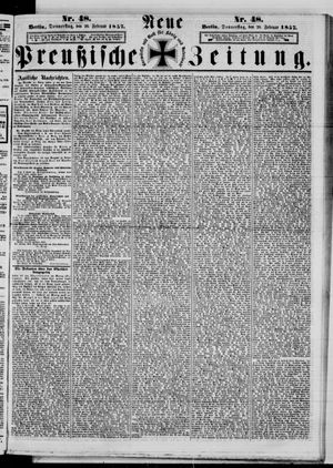 Neue preußische Zeitung vom 26.02.1857