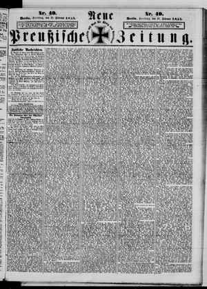 Neue preußische Zeitung vom 27.02.1857