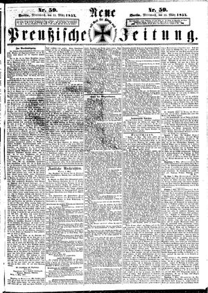 Neue preußische Zeitung vom 11.03.1857