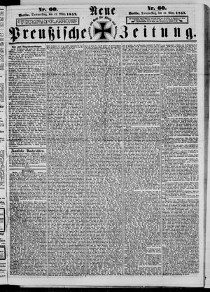Neue preußische Zeitung vom 12.03.1857