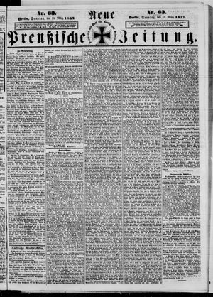 Neue preußische Zeitung vom 15.03.1857