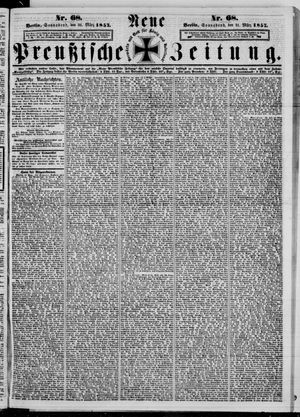 Neue preußische Zeitung vom 21.03.1857