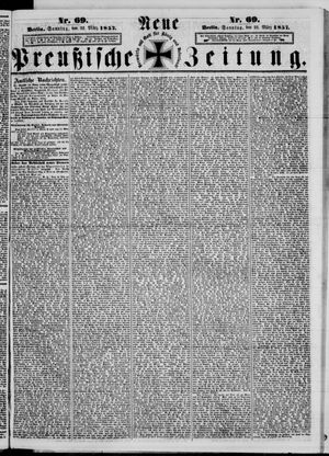 Neue preußische Zeitung vom 22.03.1857