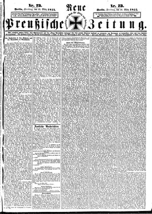 Neue preußische Zeitung vom 27.03.1857