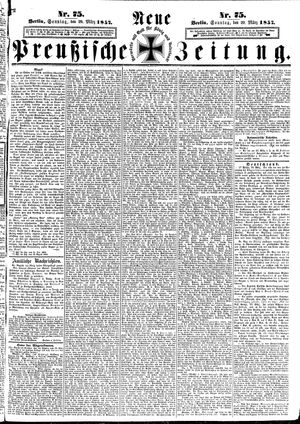 Neue preußische Zeitung vom 29.03.1857