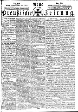 Neue preußische Zeitung vom 09.04.1857