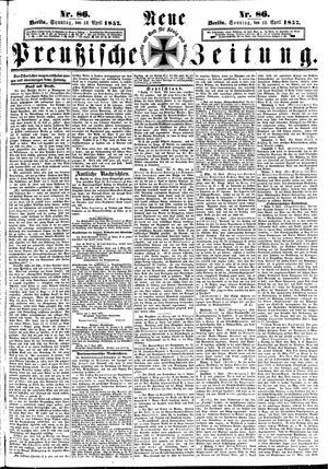 Neue preußische Zeitung vom 12.04.1857