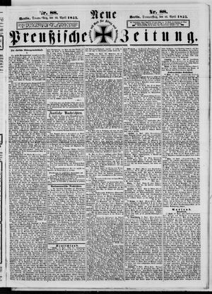 Neue preußische Zeitung vom 16.04.1857