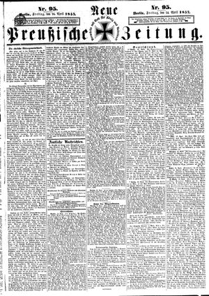 Neue preußische Zeitung vom 24.04.1857