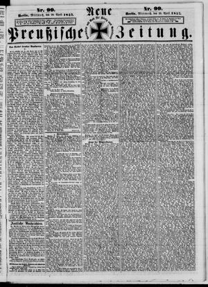 Neue preußische Zeitung vom 29.04.1857