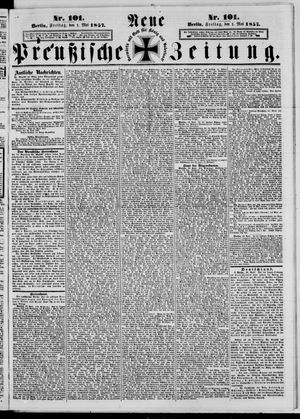 Neue preußische Zeitung vom 01.05.1857