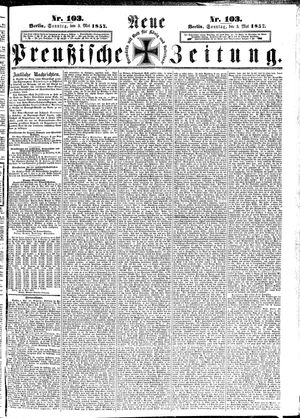 Neue preußische Zeitung vom 03.05.1857