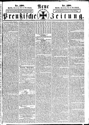 Neue preußische Zeitung on May 10, 1857