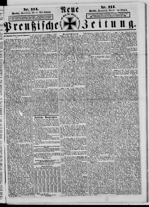 Neue preußische Zeitung vom 17.05.1857