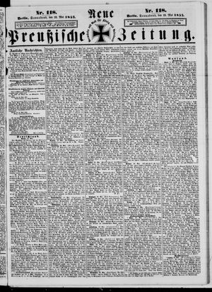 Neue preußische Zeitung vom 23.05.1857