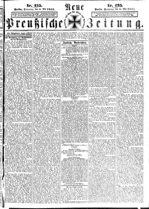 Neue preußische Zeitung on May 31, 1857