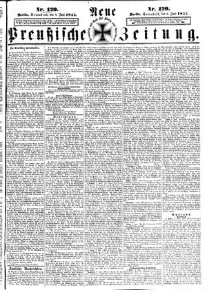 Neue preußische Zeitung vom 06.06.1857